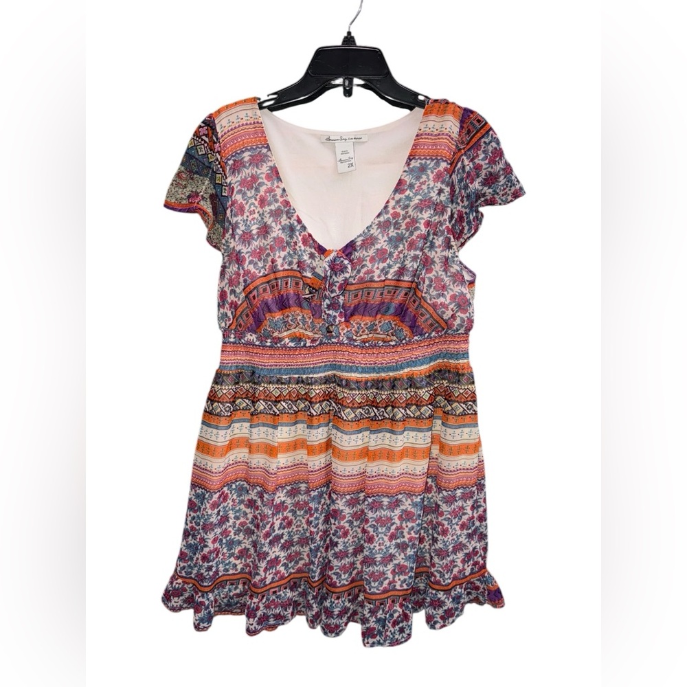 American Rag Multicolor Boho Dress Size 2X